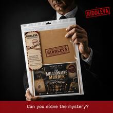 RIDDLEVA Millionaire Detective 推理桌遊 冷案調查拼圖桌上遊戲 1-6人 適合家庭聚會 互動遊戲 萬聖節派對 聖誕節 生日禮物 - 駝色 - 查看 6