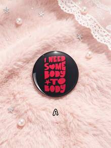 1pc/6pcs 4.4cm/1.73inch ARIRANG Song Lyrics, Cartoon Character Portrait & Heart Symbol Pattern Pin Badge, Clothing Bag Backpack Decoration, Perfect Gift For ARMY Fans - Multicolor - View 10