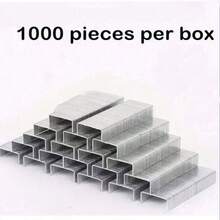 1000pcs Metal Staples, 24/6 Size, Random Packaging, Strong 24/6, Suitable For Back To School And Learning Supplies, 1 Box, Office Supplies - A - View 4