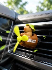 Cute Cartoon Car Air Vent Fragrance Clip, Rotating Propeller Pilot Diffuser, Replaceable Scent Pad Car Air Vent Fan, Long-Lasting Car Interior Decor, Suitable For Men And Women - A - View 9