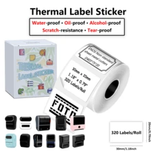 Thermal Self-Adhesive Label Paper For Halloween Packaging Seals, Smudge-Proof Stickers For Phomemo M110 M220 M200, E210 P50 PT-260 Printers, Treat Bags, Barcodes, Logos, Small Business & Home Tagging, Refill Tape Only - View 36