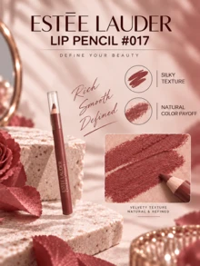 Estée Lauder Lip Liner, #017, Defines Lip Shape, Easy To Apply, Smudge-Proof, Long-Lasting And Refined - Lip Liner-017 - View 7
