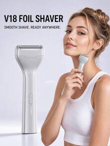 SKYWORTH Alat Cukur Listrik Portabel untuk Wanita & Pria, Alat Cukur Foil Ultra Tipis dengan Pengisian Daya Tipe-C, Penghapus Rambut Tanpa Kabel untuk Perawatan Sehari-hari & Perjalanan - View 2