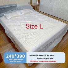 Transparent Elastic Dustproof Bed Cover, Oversized Sofa And Furniture Protector, R Lastic Protective Film For Renovation, Dustproof Film, Suitable For Dorms, Living Rooms, Patios, And Offices - Multicolor - View 9