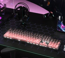 HP GK400F Wired Mechanical Keyboard, 104 Full-Size Keys, Gaming & Office, Gradient Side-Printed, Compatible With Laptop & Desktop - View 9