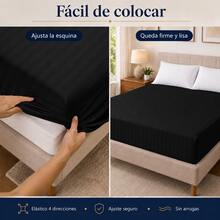 Beyoung Fitted Sheets - Black - View 4