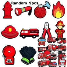 Firefighter Fire Shoe Charm, Garden Clog Hole Shoe Decoration - Multicolor - View 16