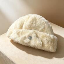 1pc New Faux Mink Fur Mom Hat, Fashion Leather Warm Cap For Middle-Aged & Elderly, Headwear For Winter - A - View 13