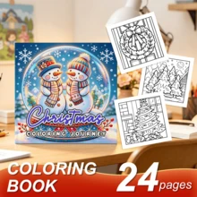 Livre de coloriage de Noël pour adultes, papier épais de 120 g/m², grandes impressions de scènes d'intérieur festives et chaleureuses, illustrations mignonnes de décoration de chambre de vacances, livre de coloriage anti-stress pour la détente, excellent cadeau de vacances pour les femmes - Noël chaleureux - Voir 15