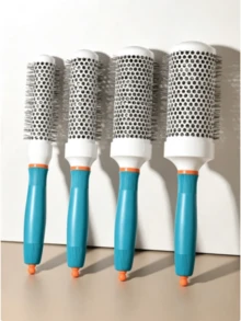 1pc Professional Ceramic Round Brush, Anti-Static Thermal Barrel Brush For Blow Drying And Heat Styling - Suitable For Salon Hairdressing - Multicolor - View 1