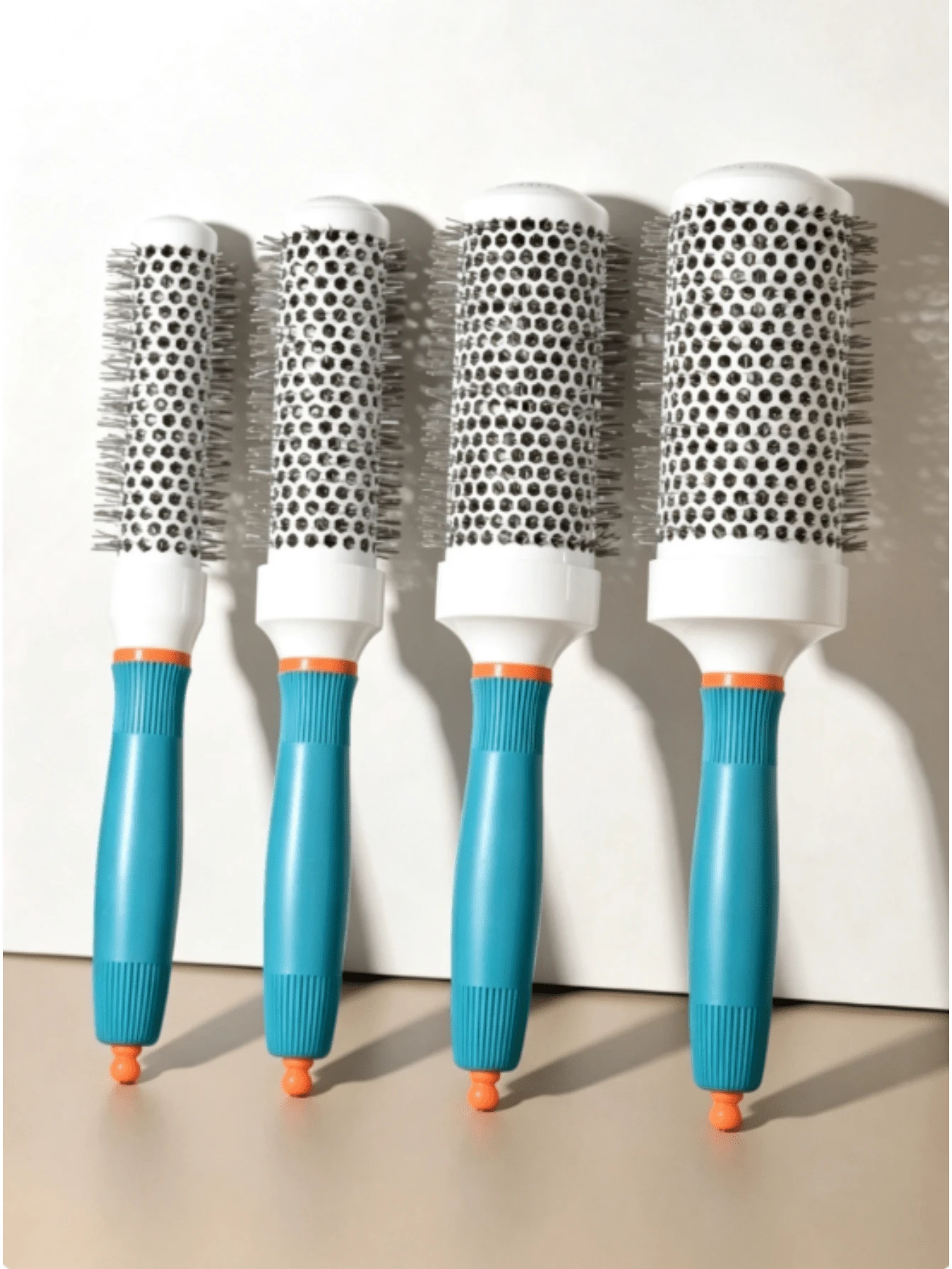1pc Professional Ceramic Round Brush, Anti-Static Thermal Barrel Brush For Blow Drying And Heat Styling - Suitable For Salon Hairdressing - Multicolor - View 1