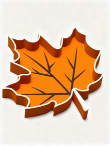 1pc Maple Leaf Jewelry & Key Storage Tray For Living Room, Bedroom, Entryway - Multicolor - View 7