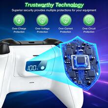Xb Ox Series X/S Digital Battery Pack For Controller - 1200mAh, 40-Hour Battery Life, LED Display Showing Precise 1% Battery Level. Not Compatible With Xbox One Controllers. - View 8