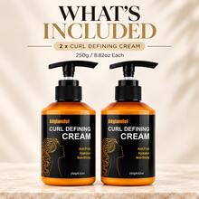 Adglamful 2pcs Curl Defining Cream 250g/8.82oz, Leave-In Hair Cream For Curly Hair, Anti-Frizz Styling Cream, Hydrating Feel, Non-Sticky Curl Care - Curl Cream - View 11