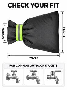 1pc Outdoor Faucet Anti-Freeze Cover, Anti-Icing Insulation Sleeve, Dust-Proof - Multiple Styles - View 5