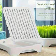 1pc Hydroponic Cat Grass Growing Tray, No‑Soil Seed Sprouting Tray, Kitty Wheat Grass Planting Box For Indoor Pet Hairball Relief - Seedling Tray - View 9