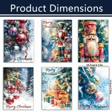 24 Pcs Christmas Watercolor Cards With Envelopes And Blank Notecards - Snow Scenes, Nutcracker, Santa Claus, And Christmas Tree Designs - Perfect For Family, Friends, And Colleagues, Christmas Gifts ... - Multicolor - View 3