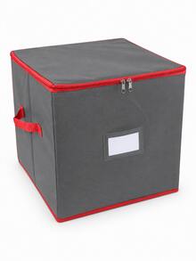 Holiday Decoration Storage Box With Adjustable Dividers, Double Zipper Handheld Storage Bag, Suitable For Holiday Decorations - Multicolor - View 12