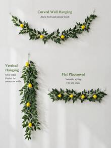 橄欖枝裝飾全套組｜人造綠植花束 + 蠟燭環 + 桌面盆栽植物｜Ins風居家氛圍裝飾 - 豆瓣葉檸檬藤 - 查看 4