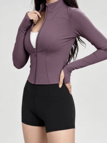 Women Sports Jackets - Purple - View 11