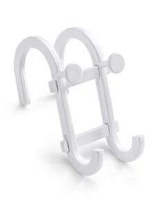 1 pieza Gancho de ducha para baño, gancho doble multifunción, estante de almacenamiento colgante sin taladro, adecuado para bola de baño, esponja de baño y toalla, estante de almacenamiento de grifo de ducha que ahorra espacio, negro o blanco, accesorio de baño - Multicolor - Ver 13