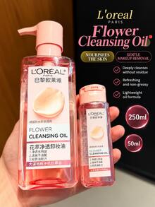 L'Oréal Paris Floral Extract Gentle Cleansing Oil 50ml/250ml, Multiple Sizes Available, Quickly Dissolves Makeup, Deep Cleanses Face, Eyes And Lips, Single Bottle And Multi-Bottle Sets, Suitable For Daily Skincare - Floral Cleansing Oil - View 12