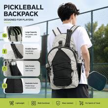 New Outdoor Sports Backpack: Portable And Durable, With Multiple Compartments For Storing Pickleballs And Rackets - Multicolor - View 6