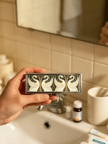 Vintage Swan Pill Box - Cute Pill Box, 7-Day Pill Organizer, Vitamin Storage Box, Jewelry Box, Vintage European Style Pill Box, Portable Pill Box, Travel Pill Box, Pill Organizer, Large Capacity Pill Box, Holiday Gift - Multicolor - View 1