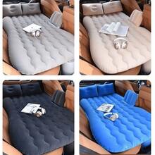 Multifunctional Car Inflatable Mattress, Thickened Flocked Inflatable Back Seat Sleeping Pad With Inflatable Pillow, Repair Kit, Storage Bag, Leak-Proof, Portable Resting Pad, Suitable For Sedan, SUV, MPV, Road Trip, Camping, Vacation, Car Travel Gear - Car Air Mattress - View 9