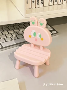 Funny Face Animal Chair Phone Stand, Cartoon Adjustable Desktop Stand, Foldable Portable Pocket Sized Phone Stand, Suitable For All Smartphones And Tablets, Essential For Office And Home Daily Use, Portable Travel Desktop Phone Stand Accessories - A - View 14