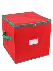 Holiday Decoration Storage Box With Adjustable Dividers, Double Zipper Handheld Storage Bag, Suitable For Holiday Decorations - Multicolor - View 13