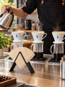 Pour Over Coffee/V-Shaped Durable 430 Stainless Steel/Coffee Filter Paper Holder/Storage Box/Coffee Bar Storage Rack - View 6