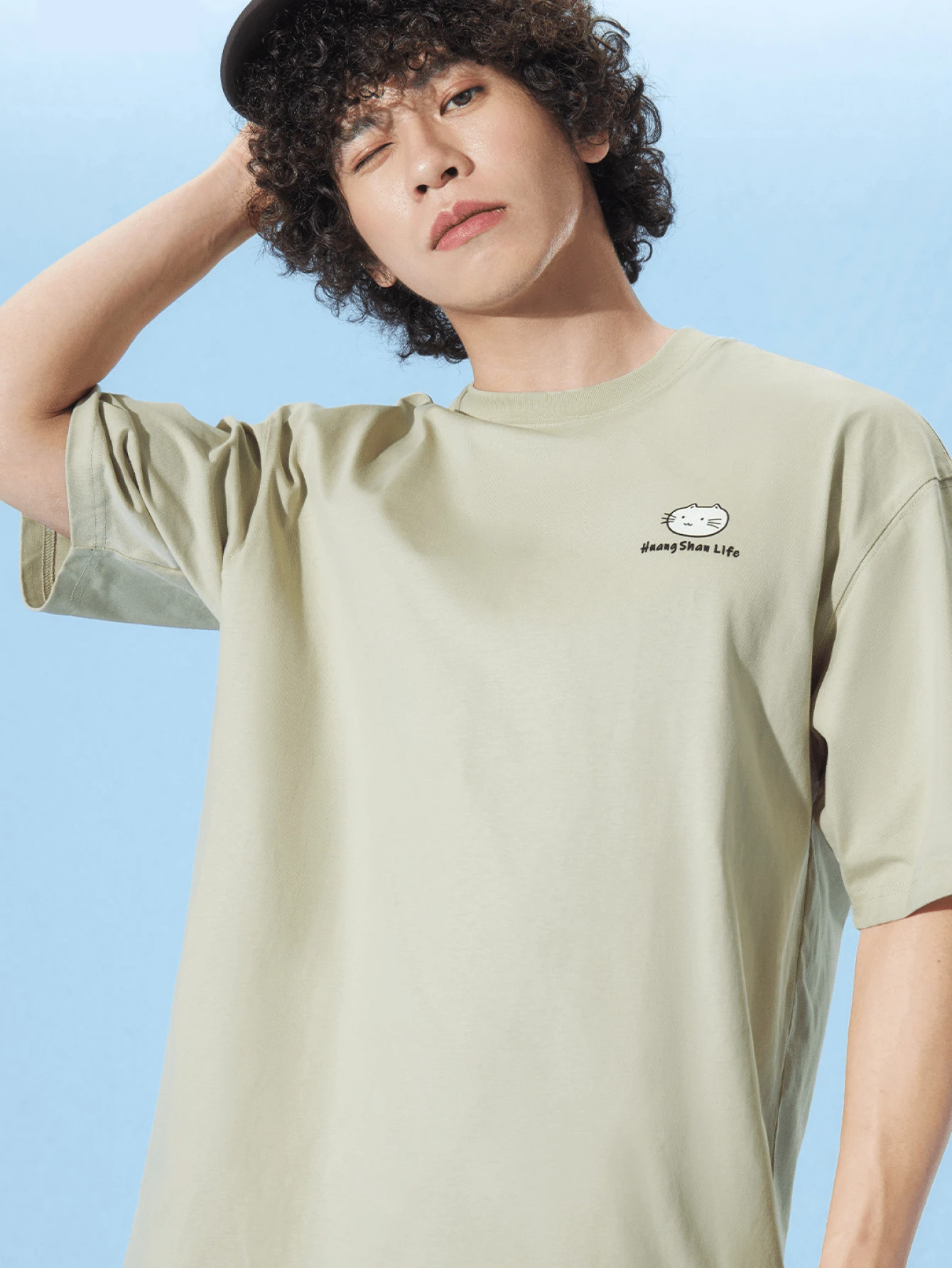 CAMEL CROWN Summer Unisex Short Sleeve T-Shirt, 100% Cotton Loose Breathable Outdoor Tee - Khaki Gray - View 1