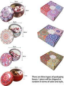 20/12/8/4/2/1pcs Vintage Pattern Smokeless Long-Lasting Scented Candles, Comes With Colorful Gift Box, Rich Fragrance, Suitable For Home And Hotel Room Decoration, Perfect Choice To Decorate Your Home And Bedroom. Also Great For New Semester, Halloween And Christmas Gifts - Multiple Styles - View 19