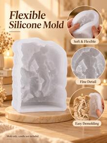 Artistic Sculpture Silicone Mold For Candle Making, DIY Handmade Mold, Home Desktop Decoration, Handmade Jewelry, Halloween Thanksgiving Christmas Gift Creative - A - View 2