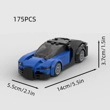 MIKEMENG White/Black/Yellow MOC Supercar Racing Classic Building Block Car Model Toy Set, Educational Creative Toy For Children, DIY Assembleable Car Model Kit For Adults, City Tech Champion Cup Series, Suitable As Birthday, Halloween, Christmas Gift For Boyfriend, Husband, Kids, And Home Collection & Decoration - Model - View 12