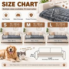 Thickened Waterproof Pet Sofa Pad, Machine Washable Soft Plush Sofa Protector, Universal For Dogs And Cats - Grey - View 6