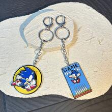 1pc/2pcs Gantungan Kunci Putar Sonic Game Over Logam Kartun Lucu Liontin Fidget Hadiah - MultiWarna - View 16