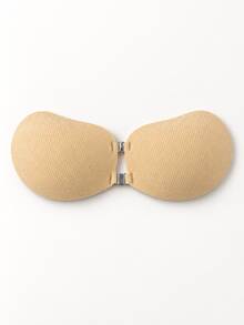 YIYANG 2/1pc Women's Invisible Adhesive Bra, Strapless Backless Breast Pads, Push-Up Lifting Bra, Breathable Cup, Double Front Hook Design, Formal Wear Underwear - Apricot - View 12