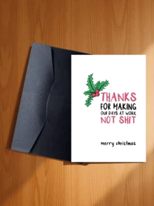 1pc Fun Rudolph Christmas Card (With Envelope) - Perfect Gift For Friends, Family And Colleagues - A Unique Holiday Greeting Gift - C - View 16