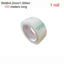 1 Roll 4.2cm*100m High Adhesion Transparent Packaging Tape, Waterproof And Sealed, Suitable For Office, Home, School Packing And Sealing, Daily Practical Packaging Supplies - View 14