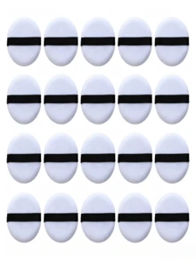 5/10/20Pcs Skin‑Friendly Short‑Plush Powder Puff, Round Reusable Setting Cosmetic Puff, Even Powder Pick‑Up Makeup Puff For Loose Powder & Honey Powder, Multi‑Pack Makeup Accessory - Multicolor - View 13