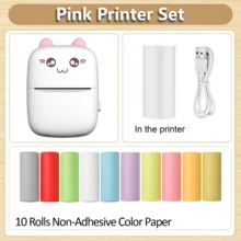 Mini Sticker Printer, Portable Pocket Thermal Printer With Paper Roll For Halloween Party Decor, Halloween Gifts, Study Notes, Photo Printing, Memos, Diaries, Travel Lists, Wireless Inkless Compatible With Android & IOS - Multicolor - View 24