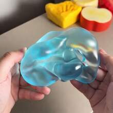 Non-Rebounding Transparent Crystal Ball Squeeze Toy, Soft TPR Stress Relief Ball, Malleable Sensory Squishy Toy, Adult Office Desk Decor, Fun Birthday Gift - Multicolor - View 2