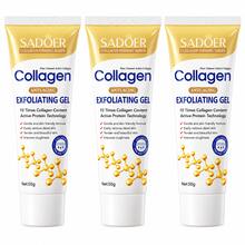 SADOER 1-3件膠原蛋白去角質凝膠，抗皺面膜，清潔不傷肌膚，去除死皮細胞同時補充膠原蛋白，抗老，提亮膚色，淡化細紋，緊緻肌膚，生日與節日禮物 - 黃色 - 查看 14