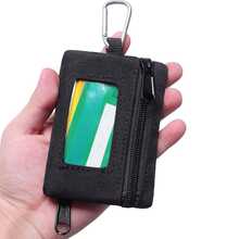 1 buah Dompet Kartu Tali Kanvas, Dompet Koin Resleting Jendela ID Tahan Air, Tas Pengatur Kunci Perjalanan Luar Ruangan, Aksesori Tas, Hadiah Liburan - MultiWarna - View 3