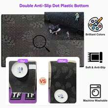 GEL HUT MUN 1 pc Keset Pintu Setengah Lingkaran Motif Berry dan Lonceng Natal Personalisasi, Tahan Noda, Anti Slip, untuk Dalam Ruangan, Cocok untuk Pintu Masuk, Lorong, Taman, Dapur - d - View 7