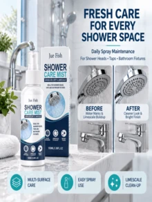 JUE-FISH Semprotan Shower Perawatan Harian Kamar Mandi untuk Berbagai Permukaan, Mencerahkan dan Menghilangkan Kerak, Semprotan Ringkas - Liquid - View 2