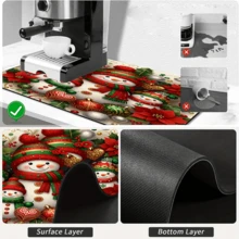 1pc Dish Drying Mat, Coffee Machine Mat, Christmas Snowman Pattern Dish Drying Mat, Christmas Theme Decorative Mat, Absorbent Table Protector Christmas Table Mat, Kitchen Dining Drainage Mat, Multi-Purpose Drying Mat, Home Gift, Desktop Decoration - XYLSD-1123 - View 9