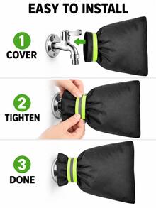 1pc Outdoor Faucet Anti-Freeze Cover, Anti-Icing Insulation Sleeve, Dust-Proof - Multiple Styles - View 4
